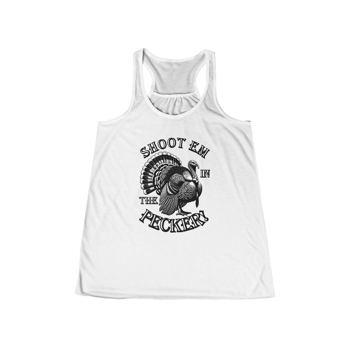 Women's shoot'em in the pecker Racerback Tank