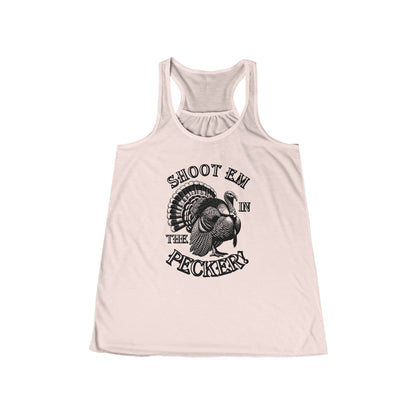 Women's shoot'em in the pecker Racerback Tank