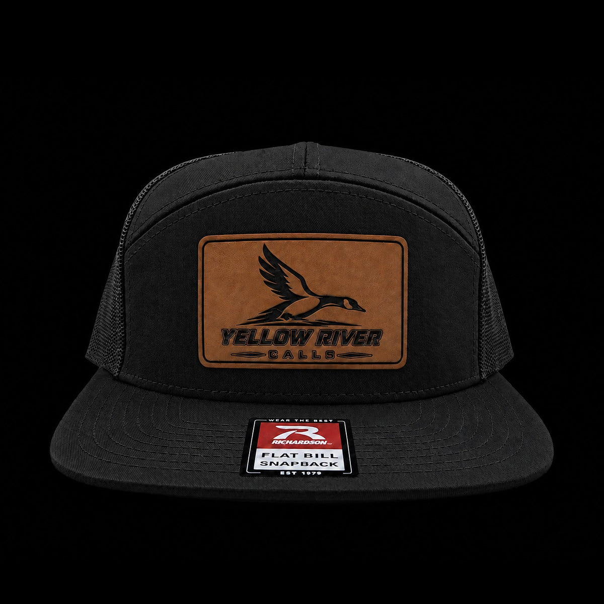Icon flatbill leather patch hat